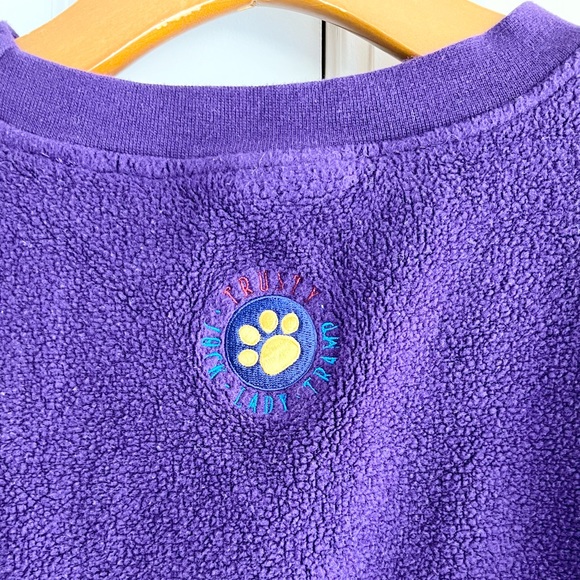 Vintage Disney Store Lady & The Tramp embroidered fleece pullover sweater - Picture 6 of 7